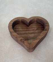 Load image into Gallery viewer, Wooden Heart Dough Bowl Candle
